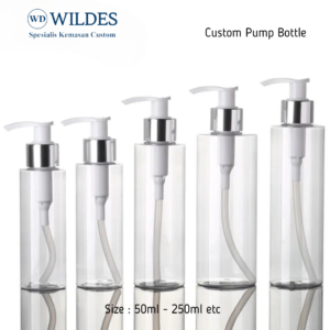 Bottle Pump Custom Transparent 50ml 100ml 150ml