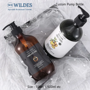 Bottle Pump Custom Amber 200ml 300ml 500ml