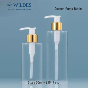 Bottle Pump Custom ring Gold 50ml 100ml 150ml