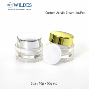 Acrylic Jar / Pot Cream Custom Clear 12g 20g 50g