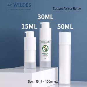 Airless Bottle Custom Frosted Screw Pump 15ml 30ml 50ml