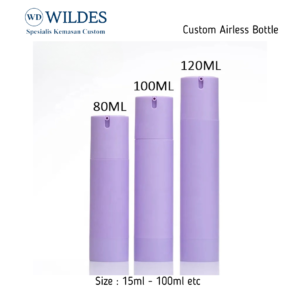 Airless Bottle Custom Purple Matte 80ml 100ml 150ml