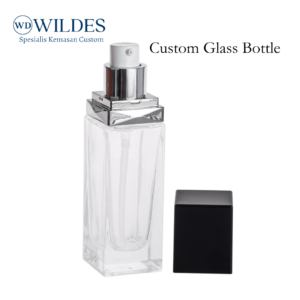 Glass Bottle Kotak Custom Pump / Spray 30ml 50ml 100ml