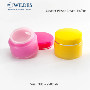 Plastic Jar / Pot Cream list silver 5g 10g 15g