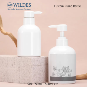Botol Pump Round Custom 300ml