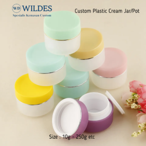 Plastic Jar / Pot Cream Frosted 5g 10g 20g