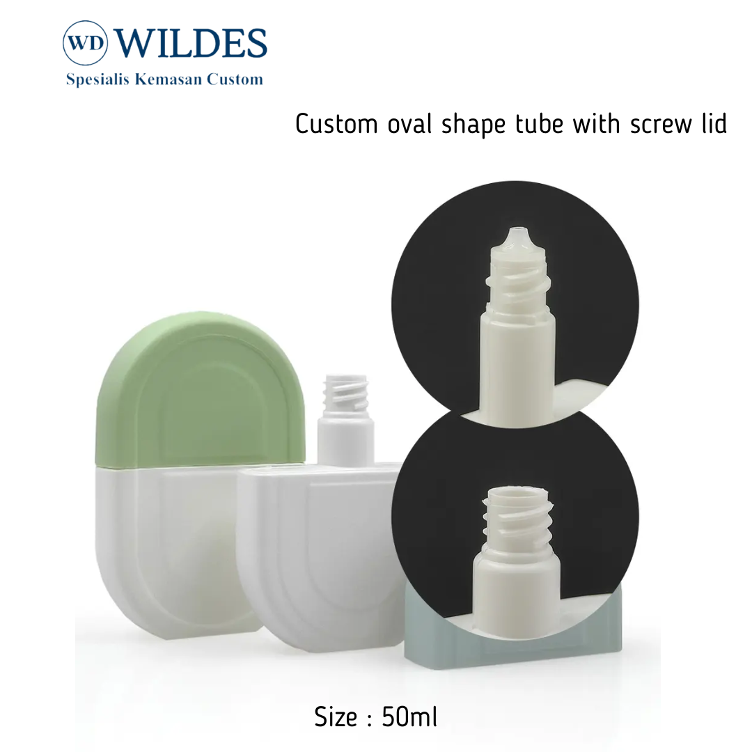 Tube Custom Oval - Screw cap 30ml