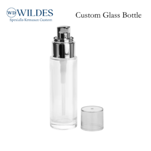 Glass Bottle Pump Aluminum Custom 100ml