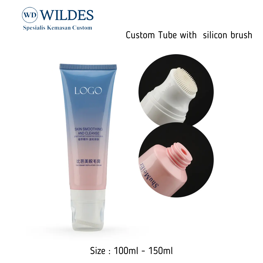 Tube Custom - Silicon Brush 100ml 200ml