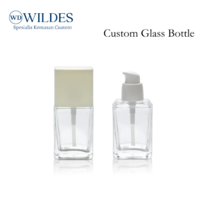 Glass Bottle Pump Kotak Custom 30ml 50ml 100ml