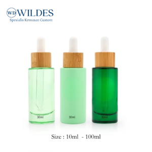 Botol Serum Pipet Custom Clear / Matte 20ml 30ml 50ml