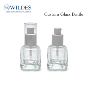 Glass Bottle Pump Custom kotak 20ml 50ml