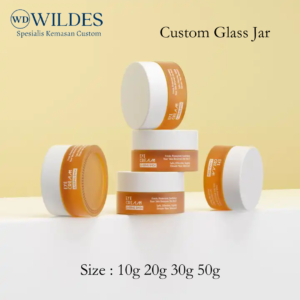 Glass Jar / Pot Cream Custom 10g 20g 30g