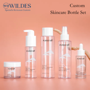 Custom Kemasan Skincare sets Transparan