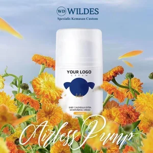 Airless pump 50 ml kemasan kosmetik custom